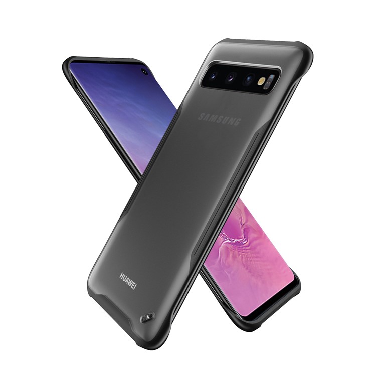 

Кольцо Подставка Силиконовый Чехол Для Телефона PC Оболочки Без Края Для Samsung Galaxy S10 - Черный, Galaxy S10