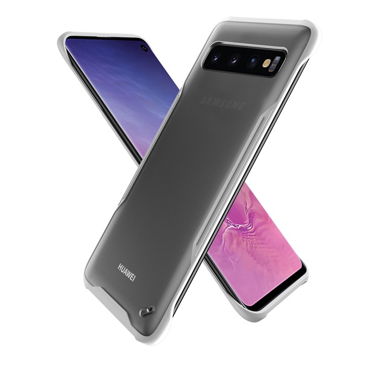 

Кольцо Подставка Силиконовый Чехол Для Телефона PC Оболочки Без Края Для Samsung Galaxy S10 - Белый, Galaxy S10