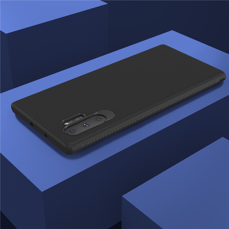 LENUO Sarja Textura TPU Para Samsung Galaxy Note 10 Pro - Preto-6