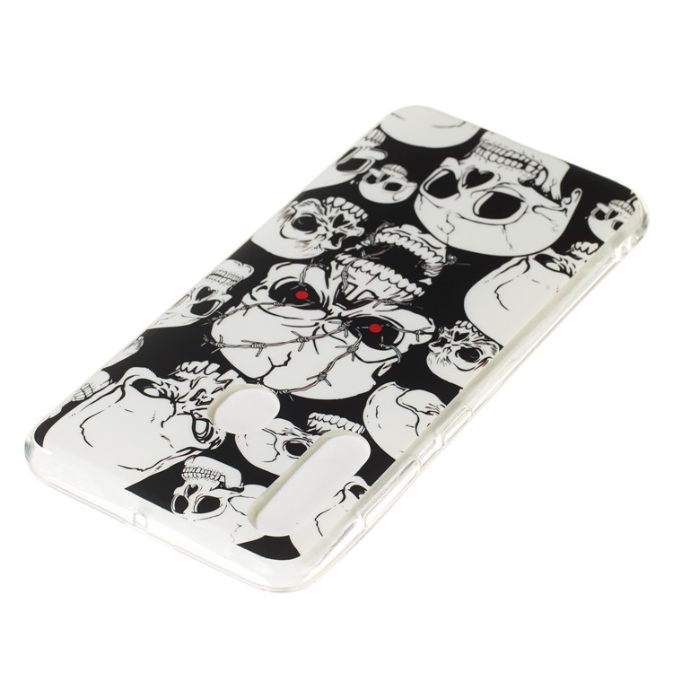 Glow at Dark IMD TPU Phone Case for Samsung Galaxy A60 - Cool Skulls-3