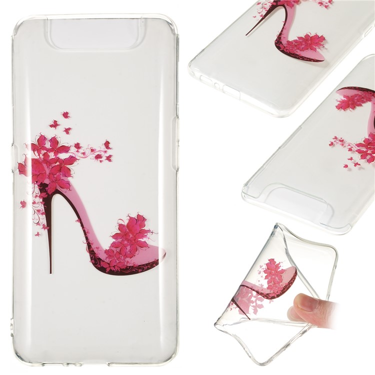 Pattern Printing IMD TPU Phone Case for Samsung Galaxy A80 / A90 - High-heel Shoe-1