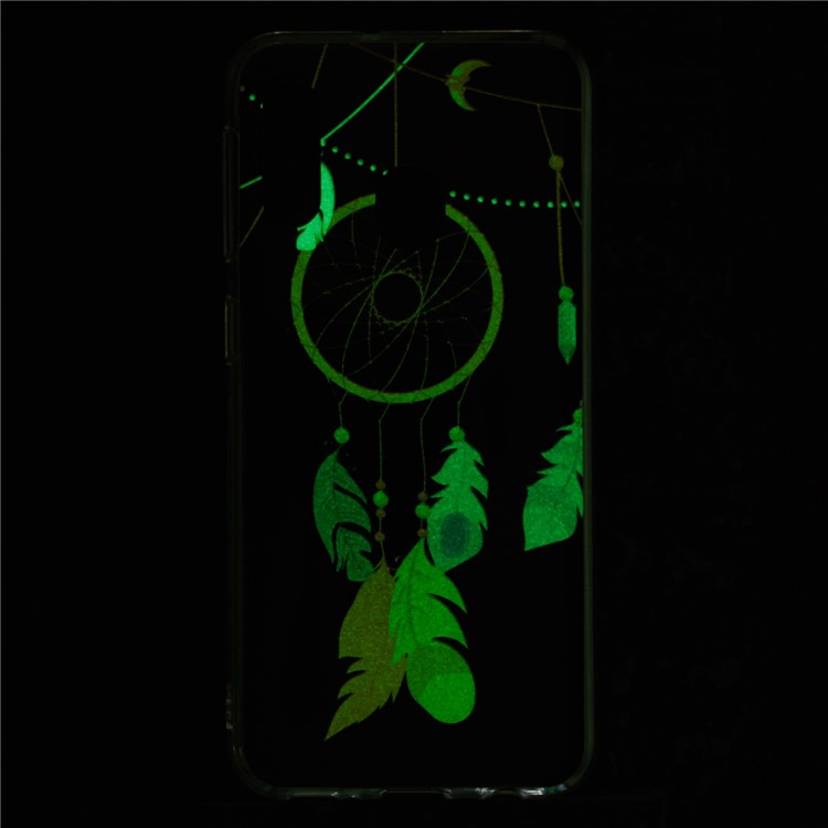 Custodia Per Telefono Soft Tpu IMD Noctilucent Per Samsung Galaxy A20e - Feather Dream Catcher