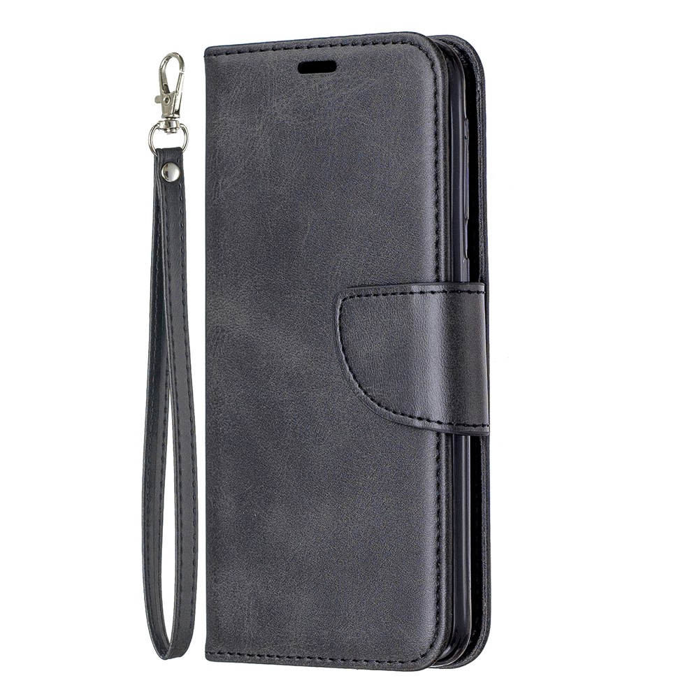 PU-Leder Brieftasche Stehen Telefon Shell Cover Für Samsung Galaxy A20E / A10e - Schwarz-2