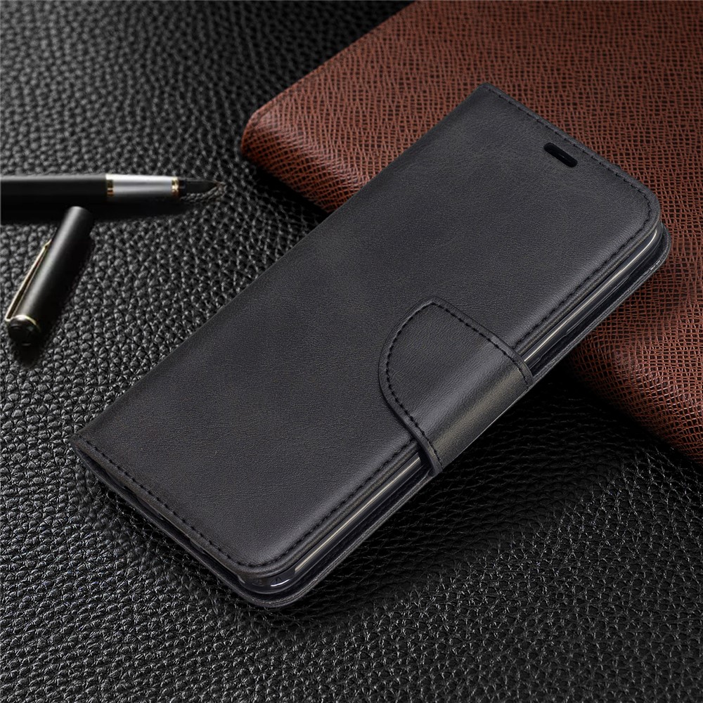 PU-Leder Brieftasche Stehen Telefon Shell Cover Für Samsung Galaxy A20E / A10e - Schwarz-7