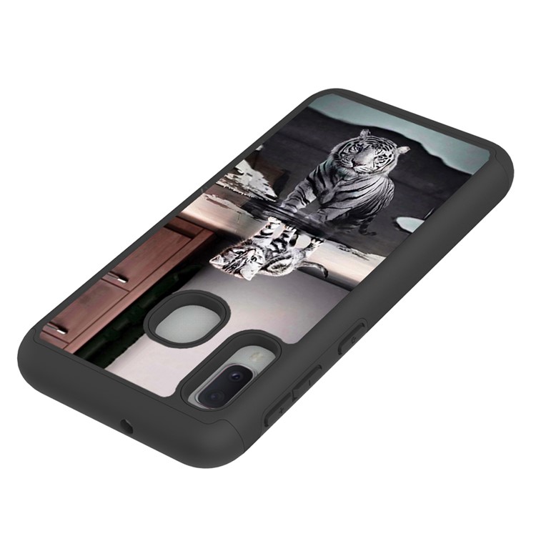 Estuche Híbrido Desmontable 2 En 1 De TPU + PC A Prueba De Golpes Para Samsung Galaxy A20e / Galaxy A10e - Gato Y Tigre-8