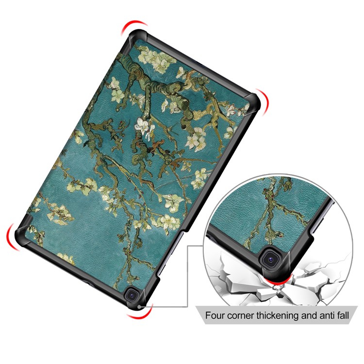 Impression de Motif Tri Fold Stand Tablet en Cuir Pour Samsung Galaxy Tab Tab A 8.0 Wi-Fi (2019) T290 / LTE T295 T297 - Doux