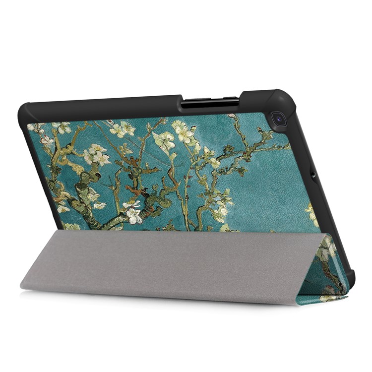 Padrão Tri-fold Stand Stand Leather Tablet Shell Para Samsung Galaxy Tab A 8.0 Wi-Fi (2019) T290/ LTE T295 T297 - Winterweet