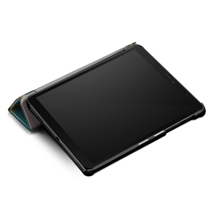 Pattern Printing Tri-fold Stand Leather Tablet Shell for Samsung Galaxy Tab Tab A 8.0 Wi-Fi (2019) T290/ LTE T295 T297 - Wintersweet-8