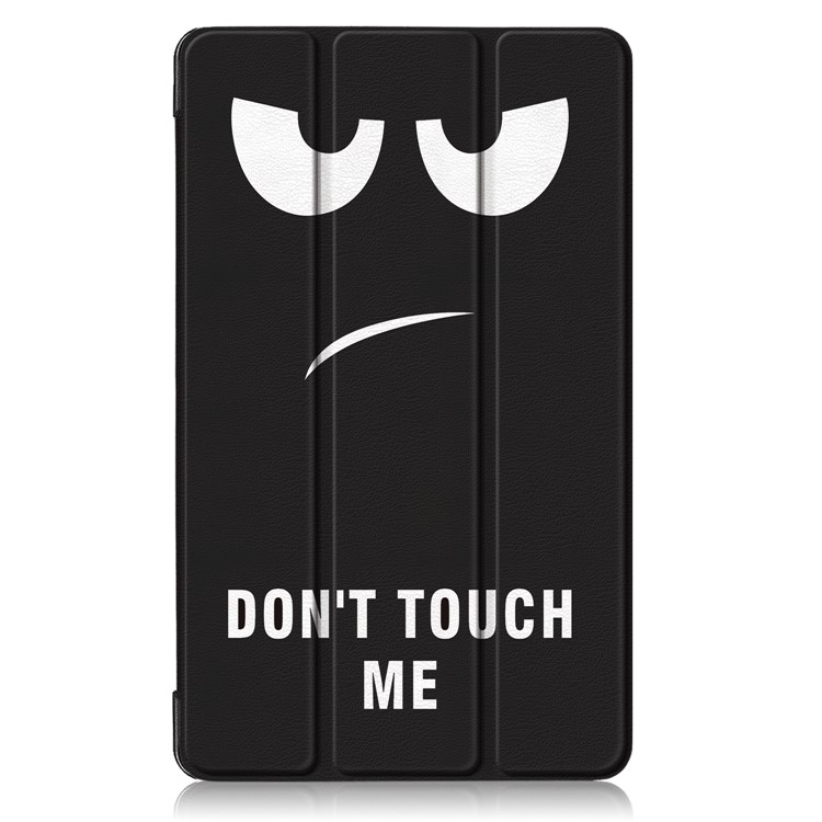 Pattern Printing Tri-fold Stand Leather Tablet Shell for Samsung Galaxy Tab Tab A 8.0 Wi-Fi (2019) T290/ LTE T295 T297 - Do Not Touch Me-2