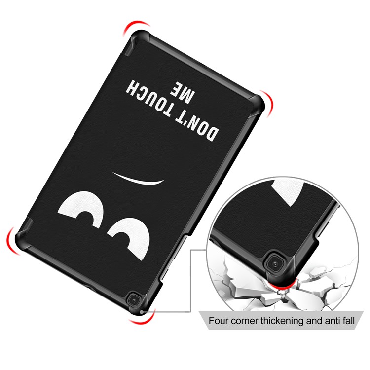 Pattern Printing Tri-fold Stand Leather Tablet Shell for Samsung Galaxy Tab Tab A 8.0 Wi-Fi (2019) T290/ LTE T295 T297 - Do Not Touch Me-5