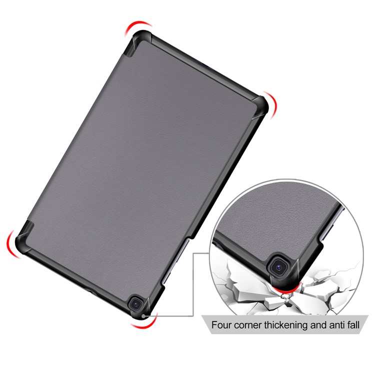 Tri-fold Stand Leather Case for Samsung Galaxy Galaxy Tab A 8.0 Wi-Fi (2019) T290/ LTE T295 T297 - Grey-5