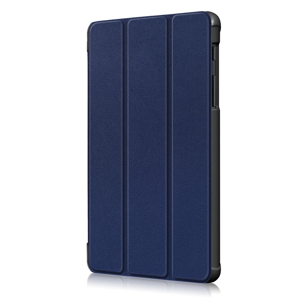 Grande Capa de Couro de Proteção Contra Lascas de Microfibra de Barraca de Corte Tri-fold Para Samsung Galaxy Galaxy Tab A 8.0 Wi-Fi (2019) T290/ LTE T295 T297 - Azul