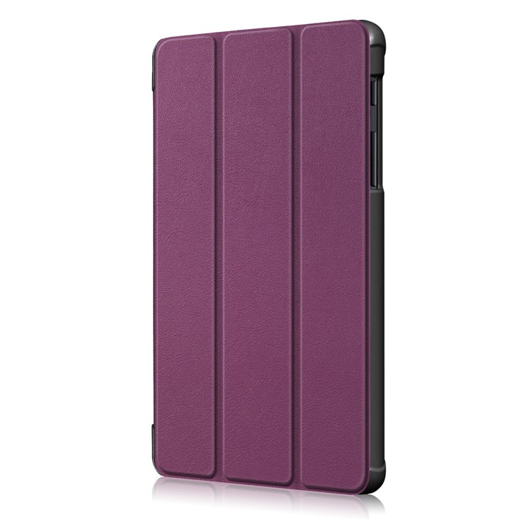 Grande Custodia in Pelle di Protezione Per Caduta in Microfibra Per Rivestimento A Tre Fibre Per Samsung Galaxy Galaxy Tab A 8.0 Wi-Fi (2019) T290/ LTE T295 T297 - Viola-4