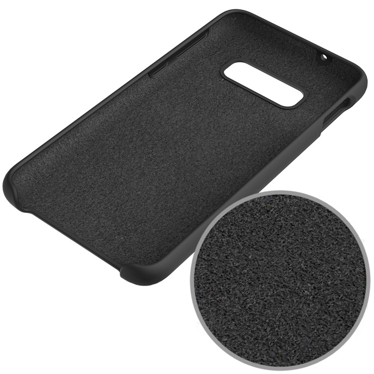 Soft Liquid Silicone Cell Phone Protective Case for Samsung Galaxy S10e - Black-5