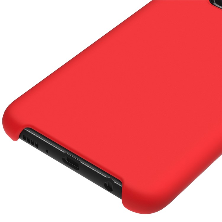 Soft Liquid Silicone Cell Phone Protective Case for Samsung Galaxy S10e - Red-4