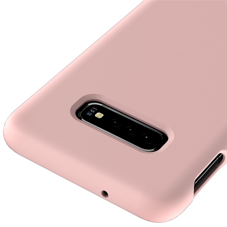 Soft Liquid Silicone Cell Phone Protective Case for Samsung Galaxy S10e - Pink-3