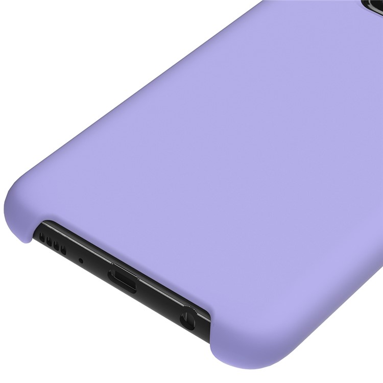 Soft Liquid Silicone Cell Phone Protective Case for Samsung Galaxy S10e - Purple-4