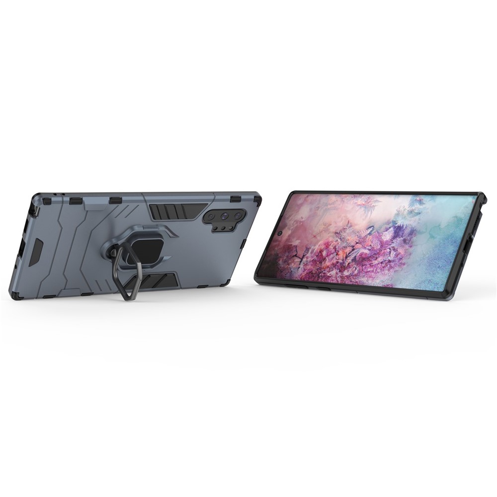 Cool Guard Ringhalter Kickstand PC+TPU -zellfall Für Samsung Galaxy Note 10 Plus / 10 Plus 5g - Blau