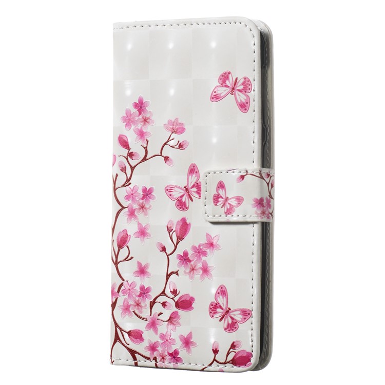 Light Spot Decor Pattern Printing Wallet Stand Leather Smartphone Case for Samsung Galaxy A20e - Butterflies-2