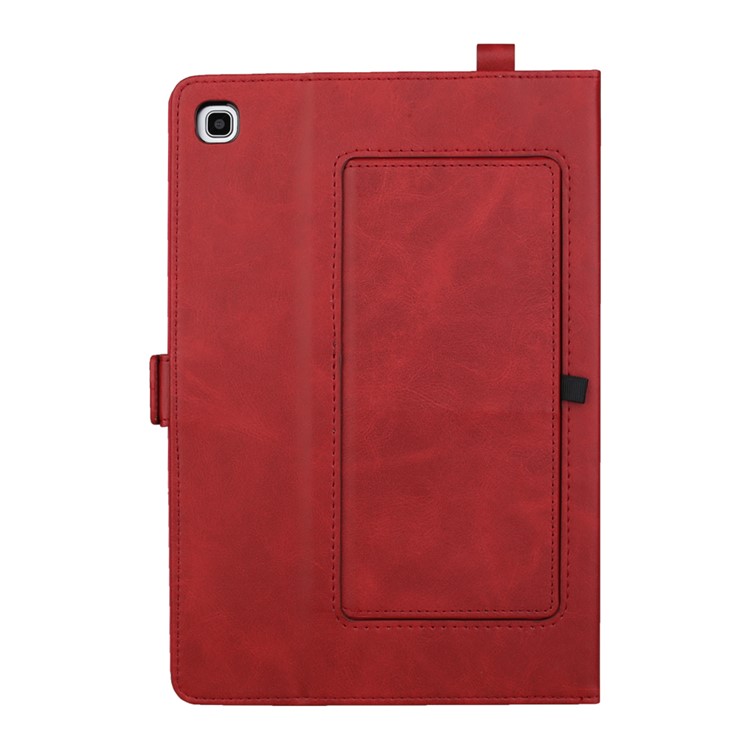 Double Stands Card Slots Leather Tablet Cover for Samsung Galaxy Tab A 8.0 (2019) with S Pen P200 P205 - Red-3