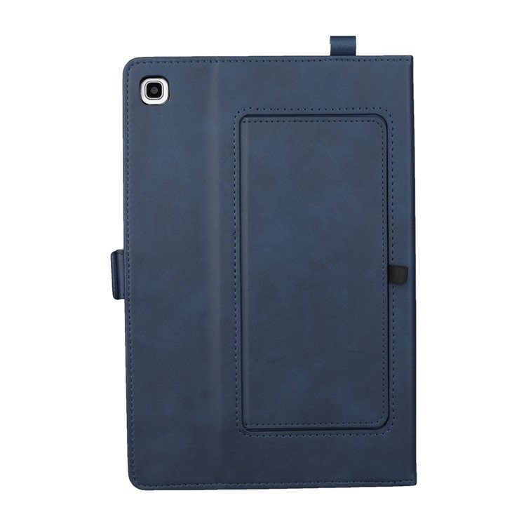 Double Stands Card Slots Leather Tablet Cover for Samsung Galaxy Tab A 8.0 (2019) with S Pen P200 P205 - Blue-3