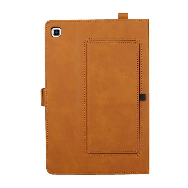 Double Stands Card Slots Leather Tablet Cover for Samsung Galaxy Tab A 8.0 (2019) with S Pen P200 P205 - Light Brown-3