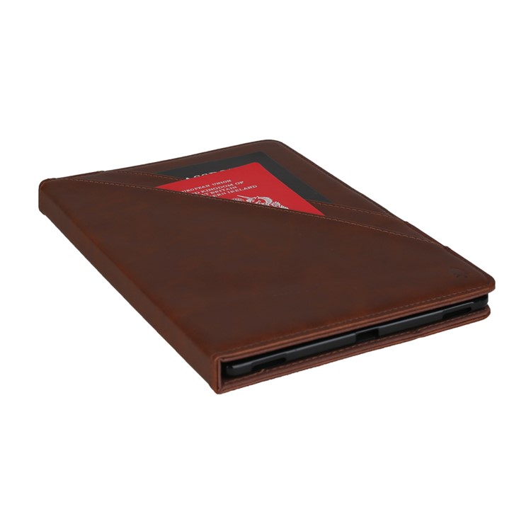 Double Stands Card Slots Leather Tablet Cover for Samsung Galaxy Tab A 8.0 (2019) with S Pen P200 P205 - Dark Brown-8