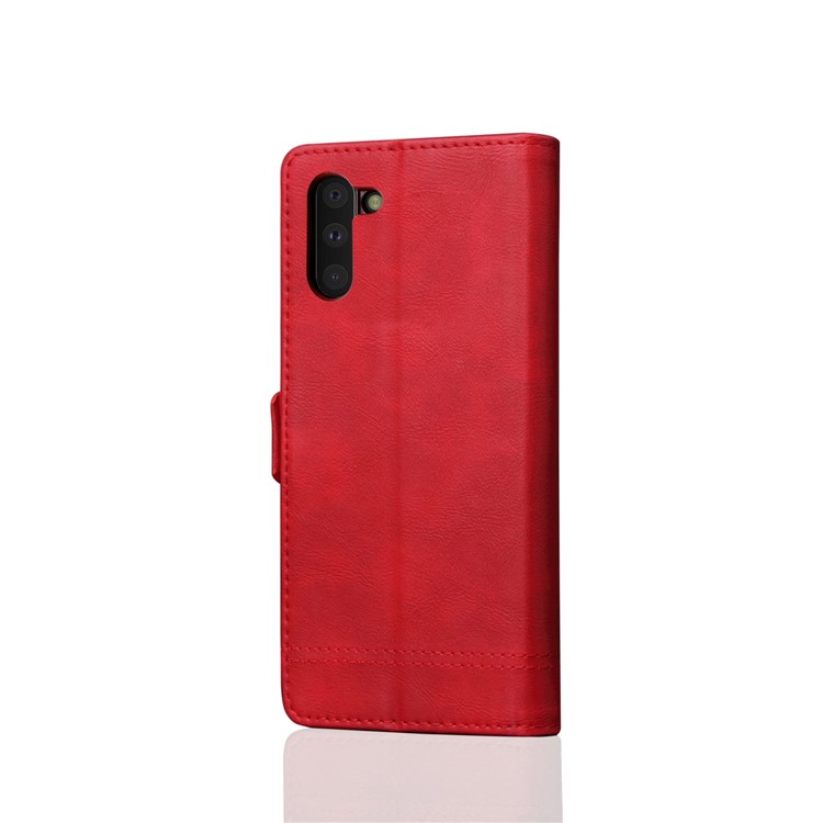 Retro Style Crazy Horse Leather Wallet Case for Samsung Galaxy Note 10 / Note 10 5G - Red-2
