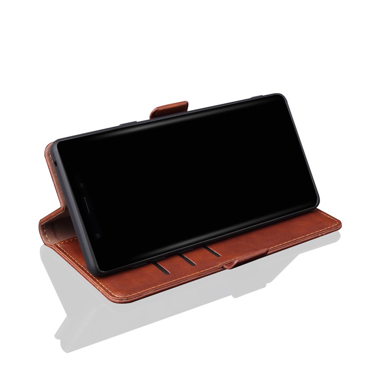 Retro Style Crazy Horse Leather Wallet Case for Samsung Galaxy Note 10 / Note 10 5G - Brown-2