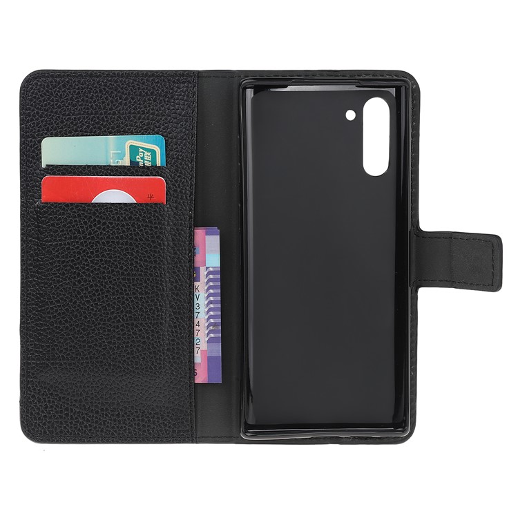 Litchi Skin Leather Wallet Stand Phone Case for Samsung Galaxy Note 10-5