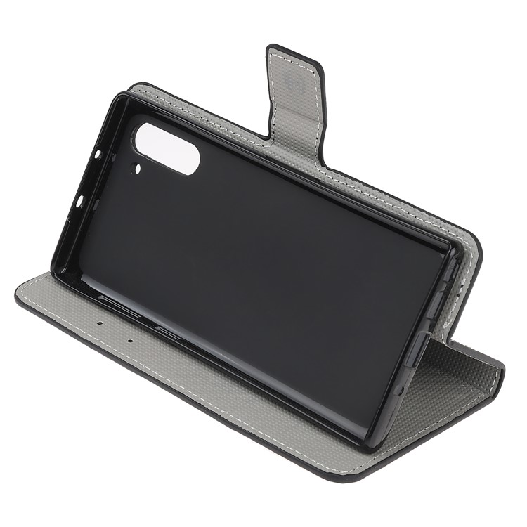 Litchi Skin Leather Wallet Stand Phone Case for Samsung Galaxy Note 10-6
