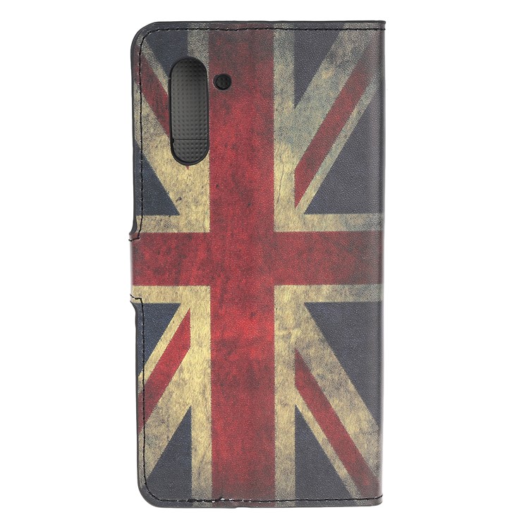 Pattern Printing Leather Wallet Stand Case for Samsung Galaxy Note 10 / Note 10 5G - Retro UK Flag-4