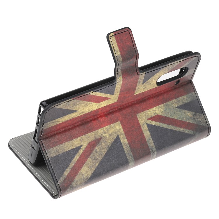 Pattern Printing Leather Wallet Stand Case for Samsung Galaxy Note 10 / Note 10 5G - Retro UK Flag-5