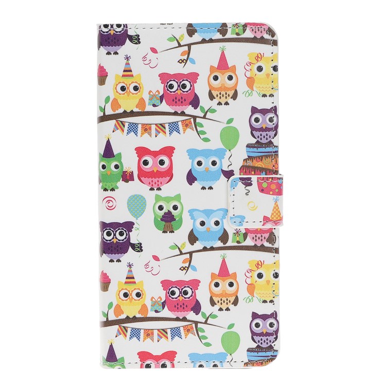 Pattern Printing Leather Wallet Stand Case for Samsung Galaxy Note 10 / Note 10 5G - Multiple Owls-3