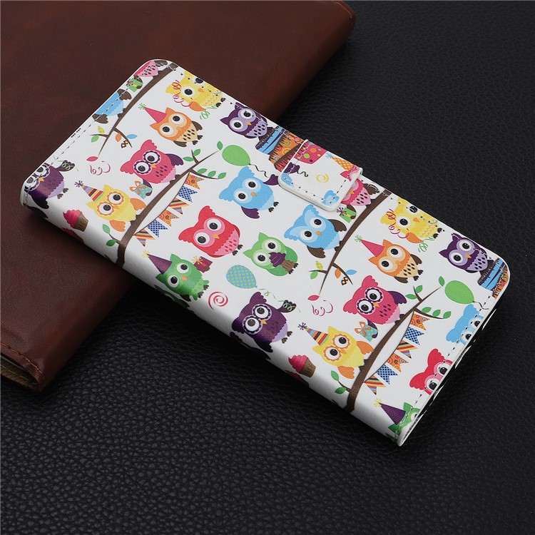 Pattern Printing Leather Wallet Stand Case for Samsung Galaxy Note 10 / Note 10 5G - Multiple Owls-6