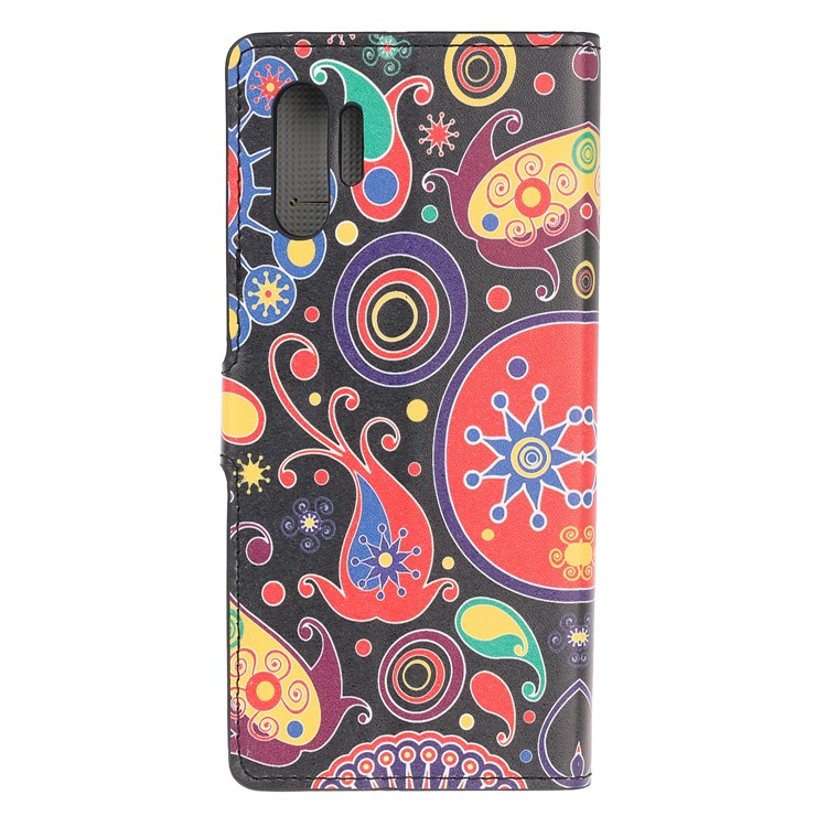 Pattern Printing PU Leather Wallet Stand Phone Cover for Samsung Galaxy Note 10 Plus/10 Plus 5G - Flower Pattern-4