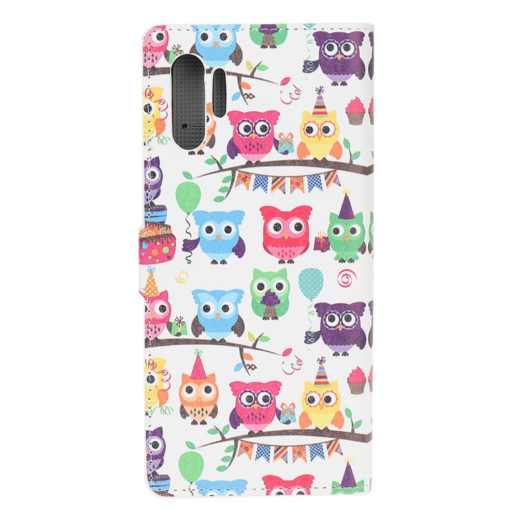 Pattern Printing PU Leather Wallet Stand Phone Cover for Samsung Galaxy Note 10 Plus/10 Plus 5G - Colorful Owls-4