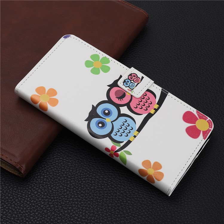 Pattern Printing PU Leather Wallet Stand Phone Cover for Samsung Galaxy Note 10 Plus/10 Plus 5G - Couple Owls-6