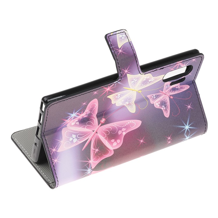 Pattern Printing PU Leather Wallet Stand Phone Cover for Samsung Galaxy Note 10 Plus/10 Plus 5G - Beautiful Butterflies-4
