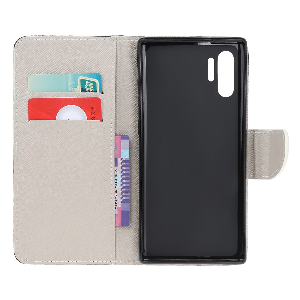 Pattern Printing Cross Texture Leather Wallet Case for Samsung Galaxy Note 10 Plus / Note 10 Plus 5G - Eiffel Tower-7