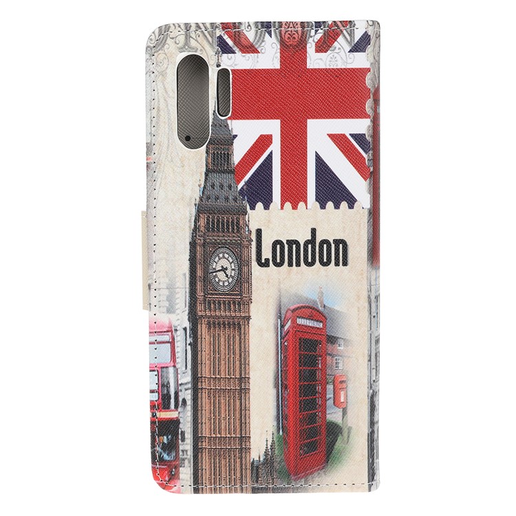 Pattern Printing Cross Texture Leather Wallet Case for Samsung Galaxy Note 10 Plus / Note 10 Plus 5G - Big Ben and UK Flag-4