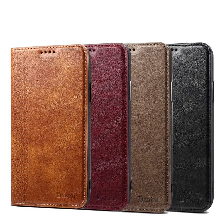 Auto-absorbed DF PU Leather + TPU Phone Case for Samsung Galaxy S10 - Black-8