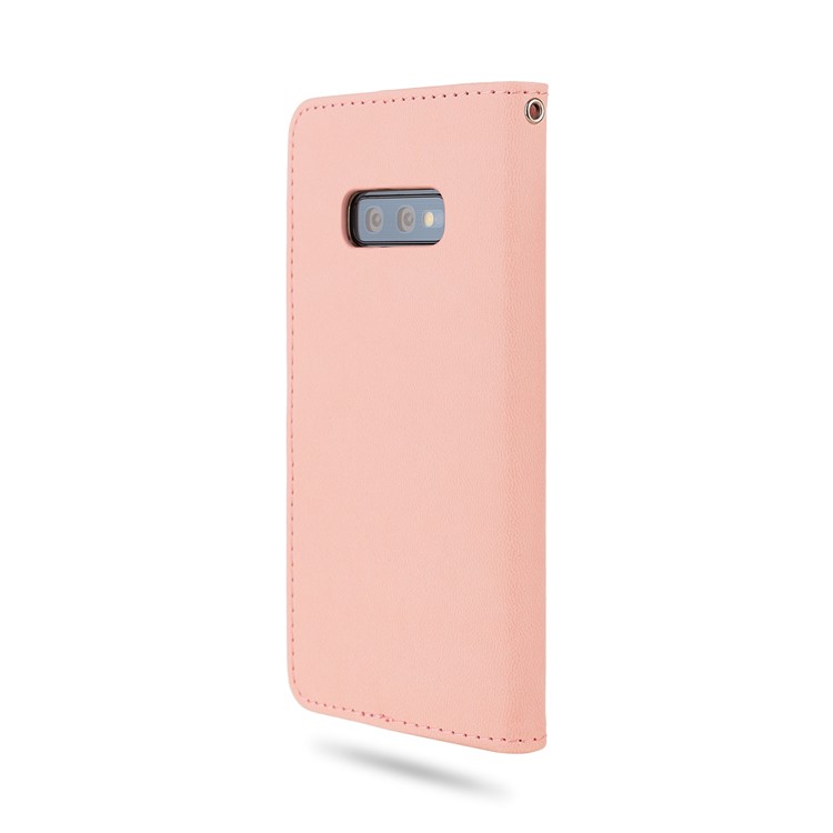 ROAR Square Style Leather Cell Phone Shell for Samsung Galaxy S10e - Pink-5