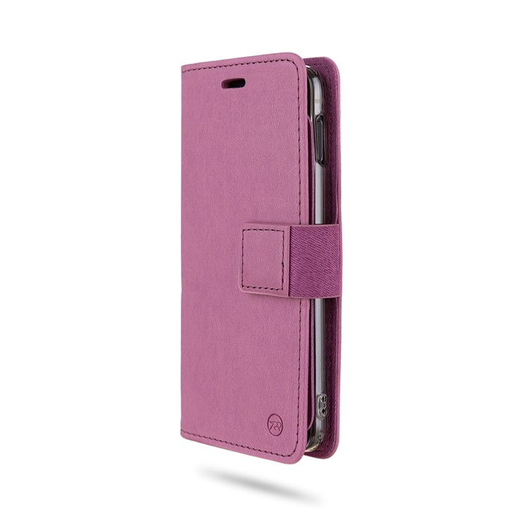 ROAR Square Style Leather Cell Phone Shell for Samsung Galaxy S10e - Purple-5