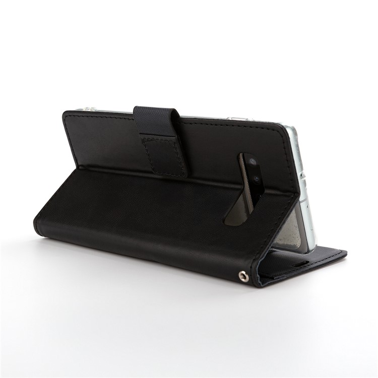 ROAR Square Leather Phone Shell Case for Samsung Galaxy S10 Plus - Black-2