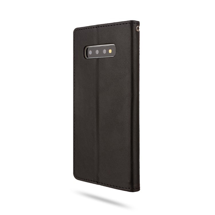 ROAR Square Leather Phone Shell Case for Samsung Galaxy S10 Plus - Black-4