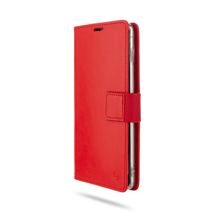 ROAR Square Leather Phone Shell Case for Samsung Galaxy S10 Plus - Red-5