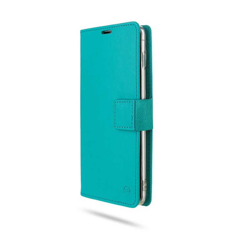 ROAR Square Leather Phone Shell Case for Samsung Galaxy S10 Plus - Cyan-5
