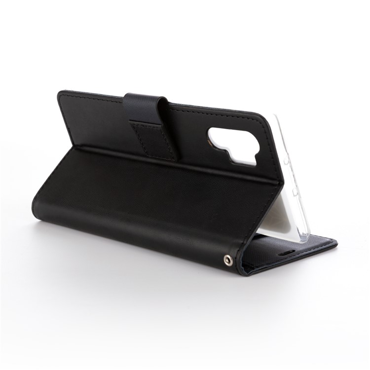 ROAR PU Leather + TPU Wallet Phone Shell for Samsung Galaxy Note 10 Plus/Note 10 Plus 5G - Black-3