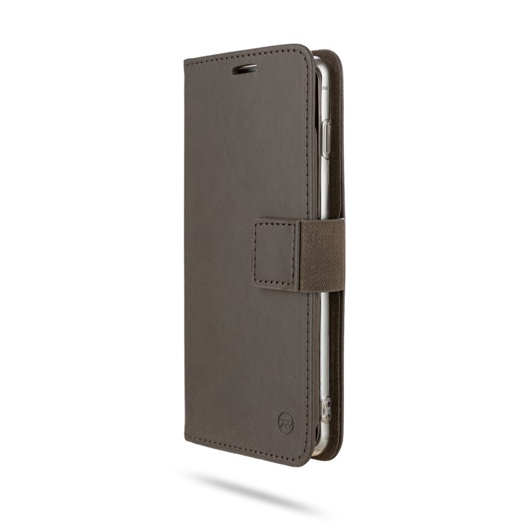 ROAR PU Leather + TPU Phone Wallet Case Shell for Samsung Galaxy S10 - Grey-4